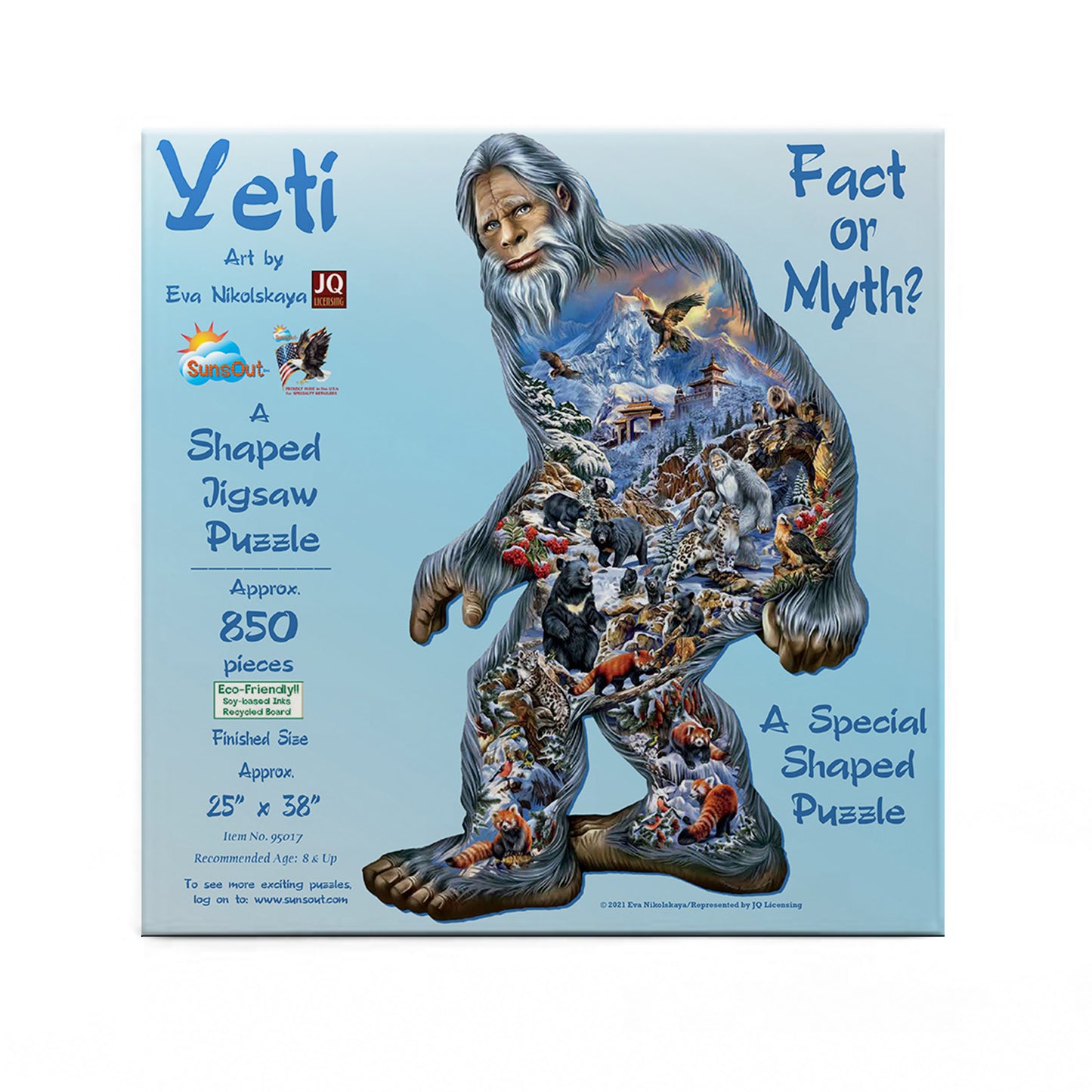 Yeti - Shaped 850 Piece Jigsaw Puzzle