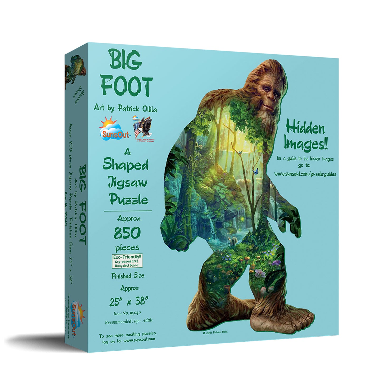 Big Foot - Shaped 850 Piece Jigsaw Puzzle