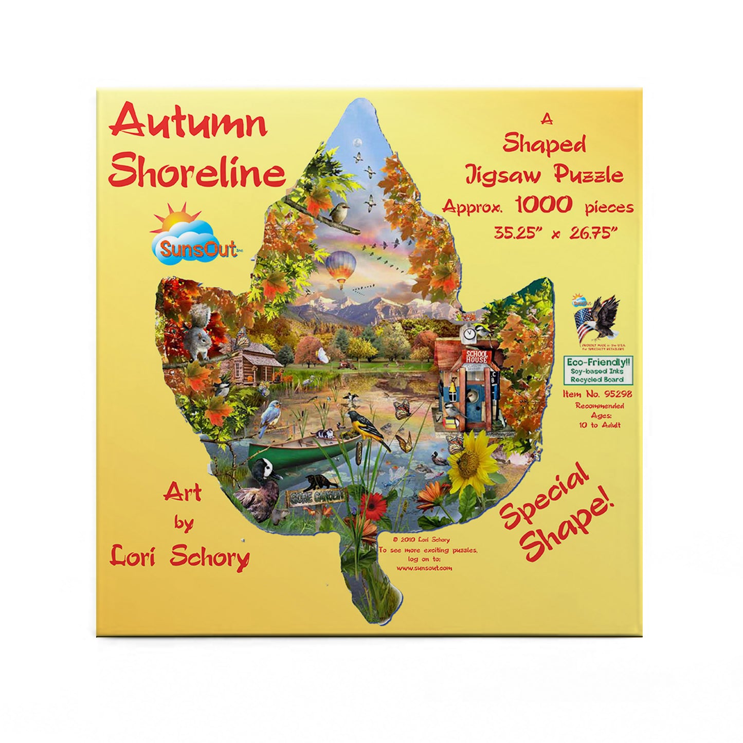 Autumn Shoreline - Shaped 1000 Piece Jigsaw Puzzle