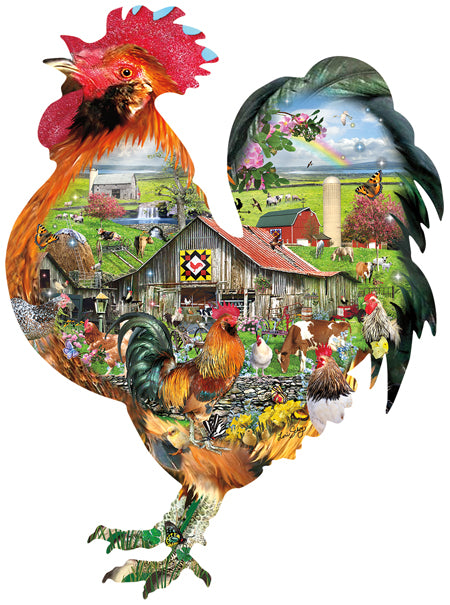Rule the Roost - Shaped 1000 Piece Jigsaw Puzzle