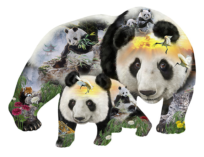 Panda-Monuim - Shaped 1000 Piece Jigsaw Puzzle