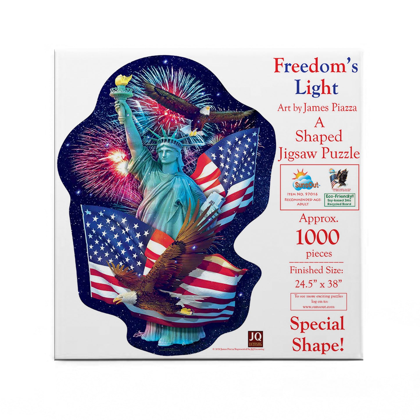Freedom's Light - Shaped 1000 Piece Jigsaw Puzzle