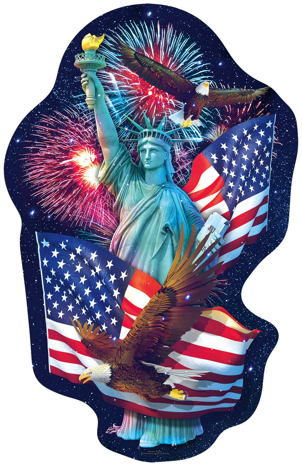 Freedom's Light - Shaped 1000 Piece Jigsaw Puzzle