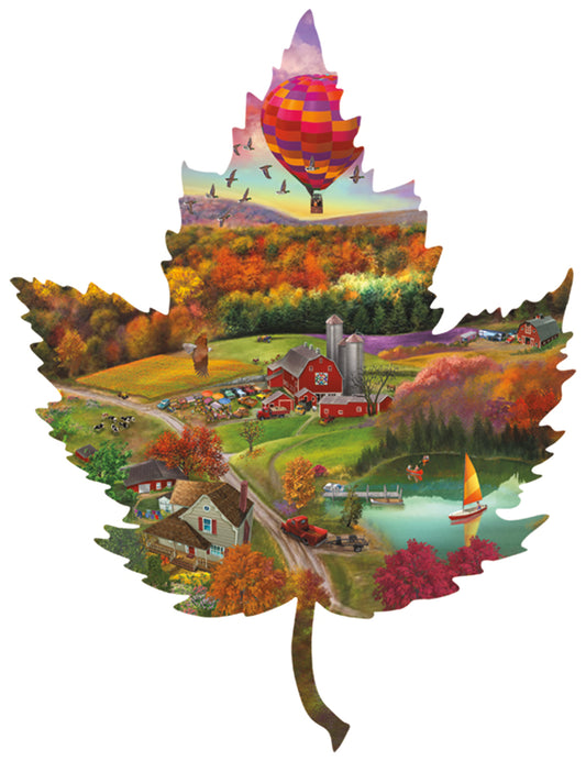 Countryside Ride - Shaped 1000 Piece Jigsaw Puzzle