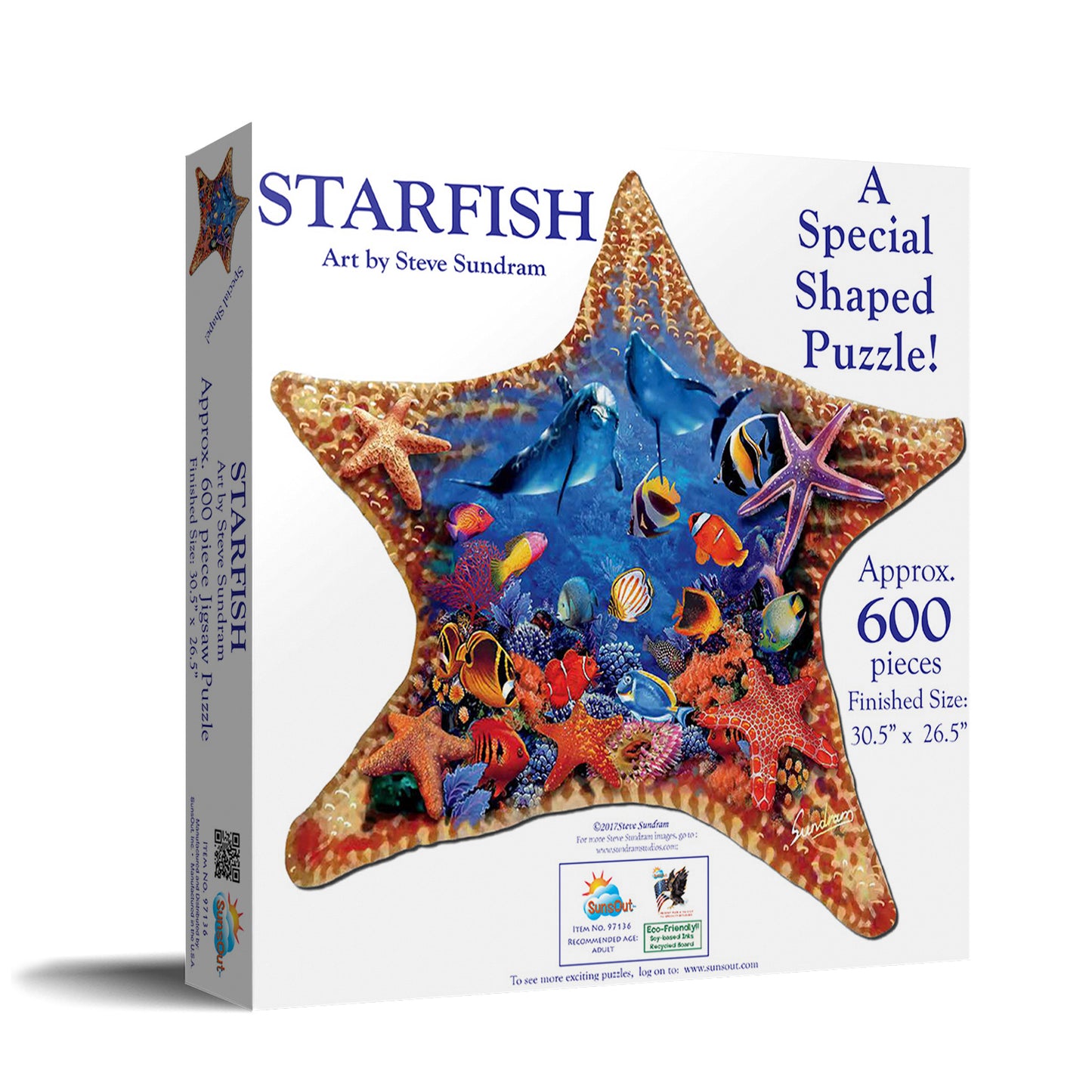 Starfish - Shaped 600 Piece Jigsaw Puzzle