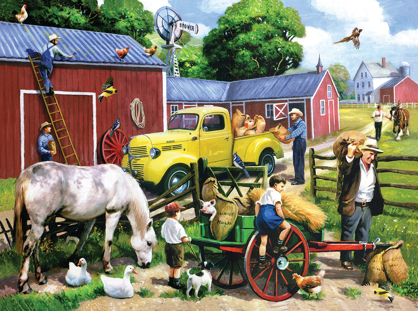 Summer Farm Days - 1000 Piece Jigsaw Puzzle
