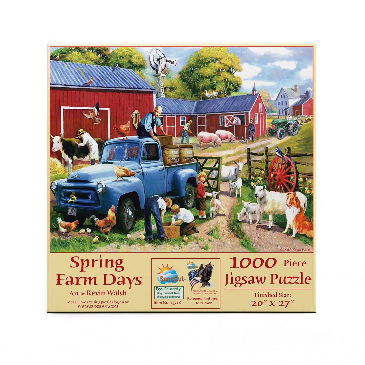 Spring Farm Days - 1000 Piece Jigsaw Puzzle