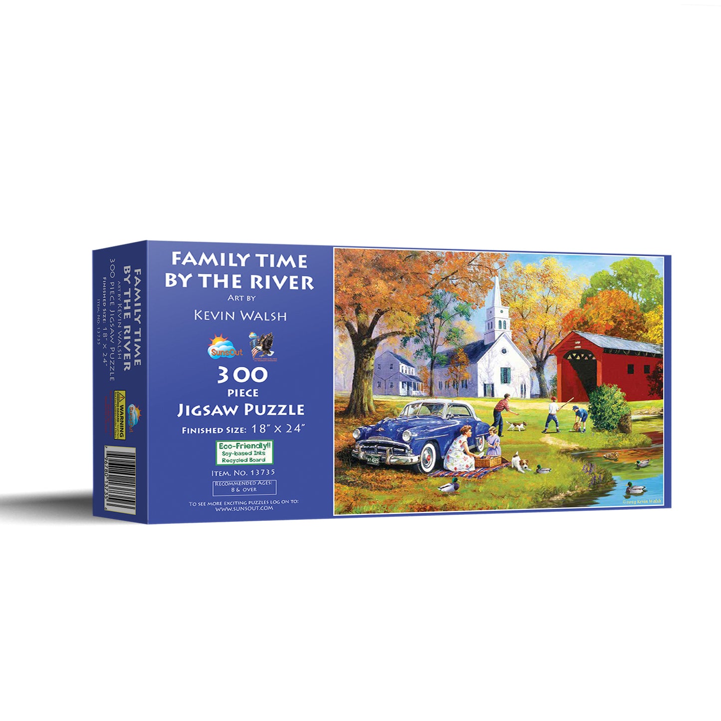 Family Time by the River - 300 Piece Jigsaw Puzzle