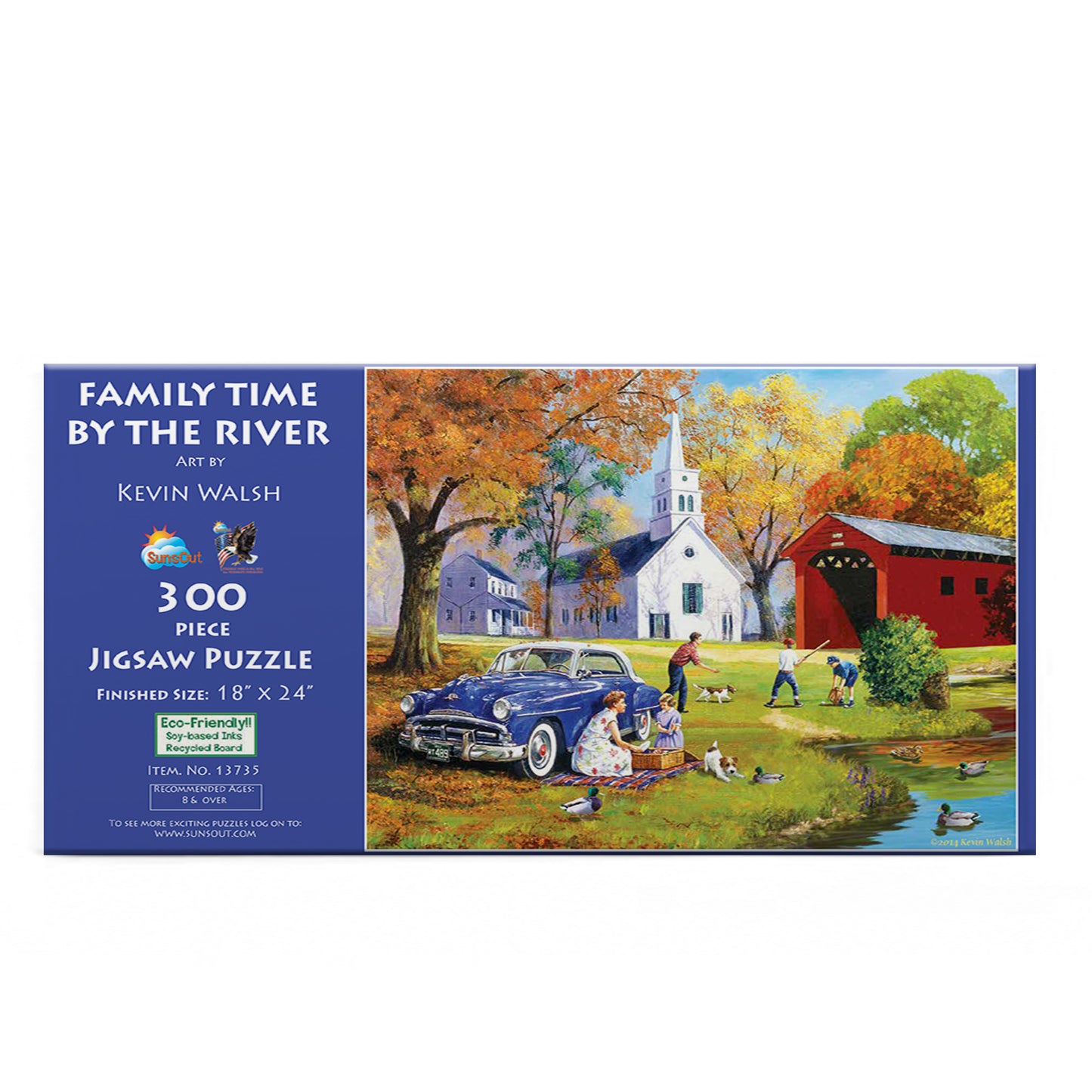 Family Time by the River - 300 Piece Jigsaw Puzzle