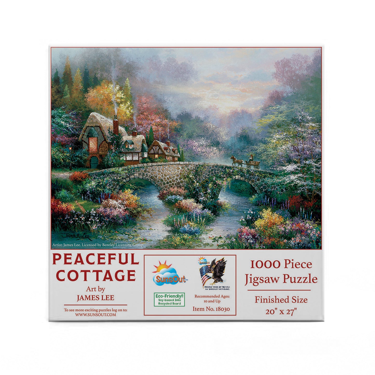 Peaceful Cottage - 1000 Piece Jigsaw Puzzle