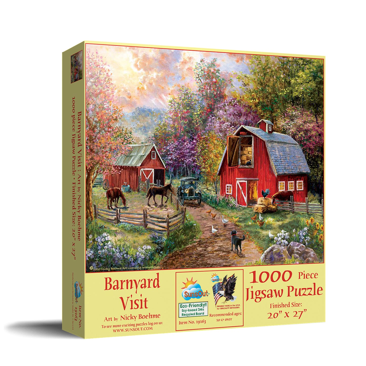 Barnyard Visit - 1000 Piece Jigsaw Puzzle