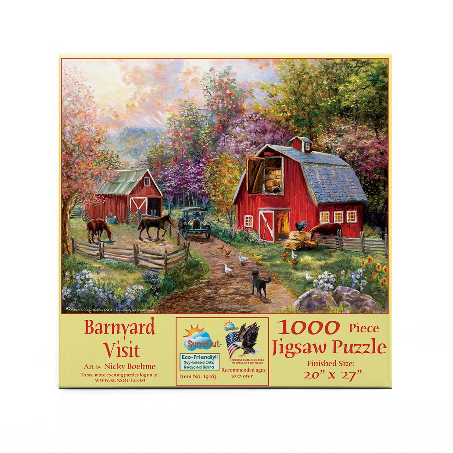 Barnyard Visit - 1000 Piece Jigsaw Puzzle