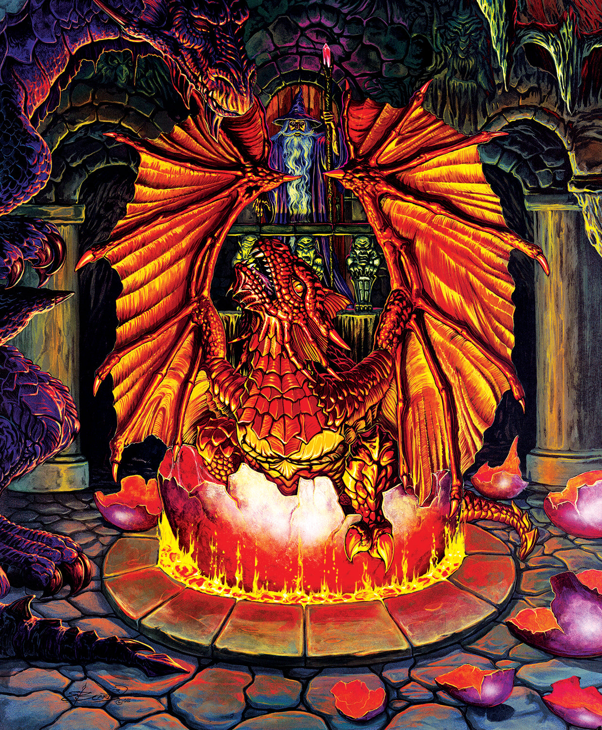 Birth of a Fire Dragon - 1000 Piece Jigsaw Puzzle