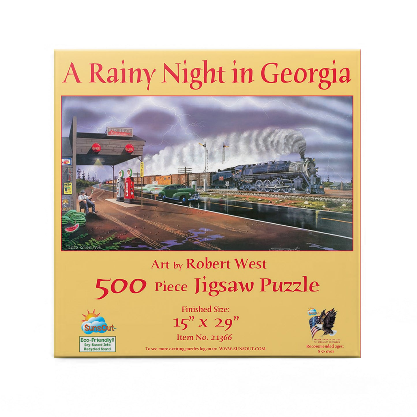 A Rainy Night in Georgia - 500 pc - 500 Piece Jigsaw Puzzle