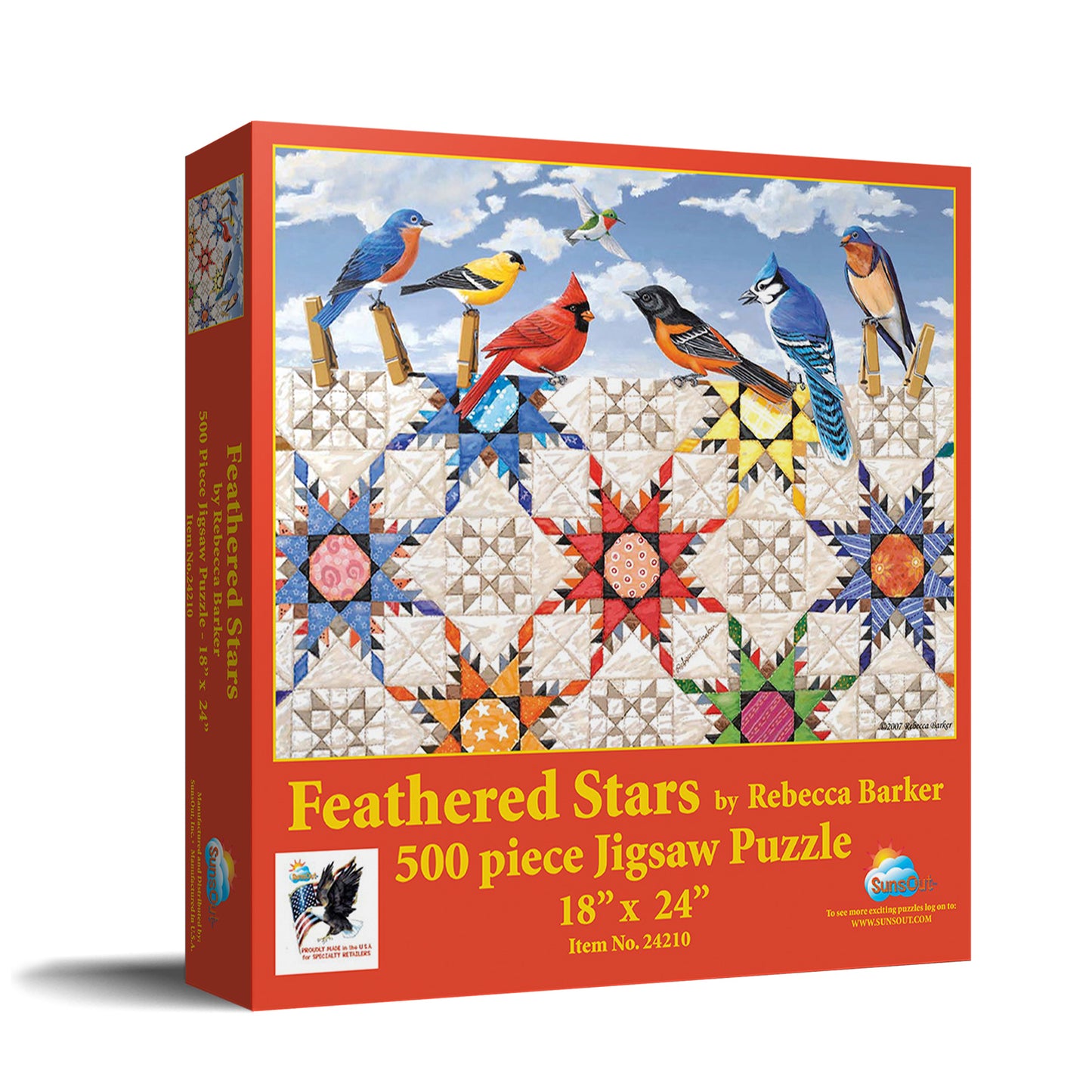 Feathered Stars (16) - 500 Piece Jigsaw Puzzle