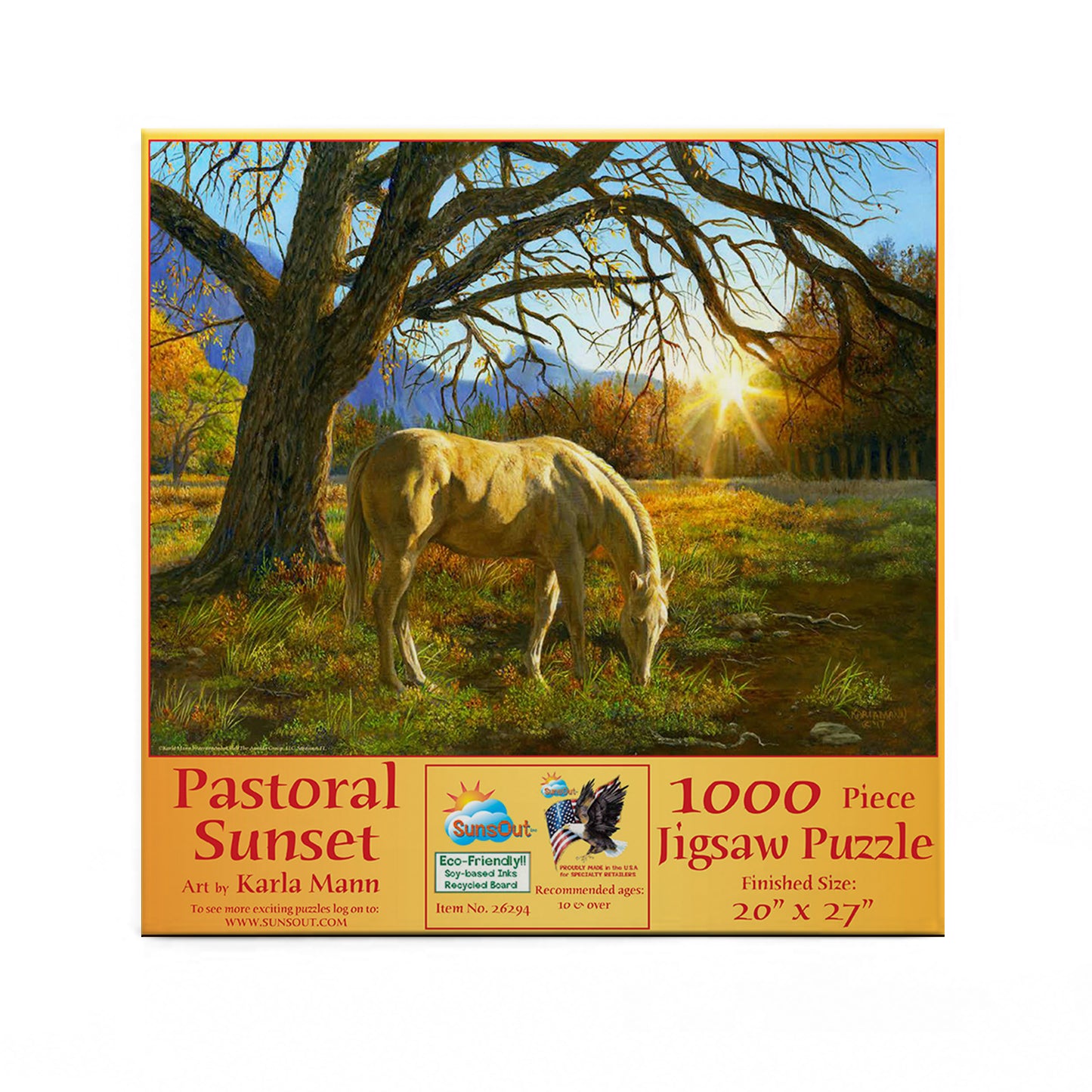 Pastoral Sunset - 1000 Piece Jigsaw Puzzle