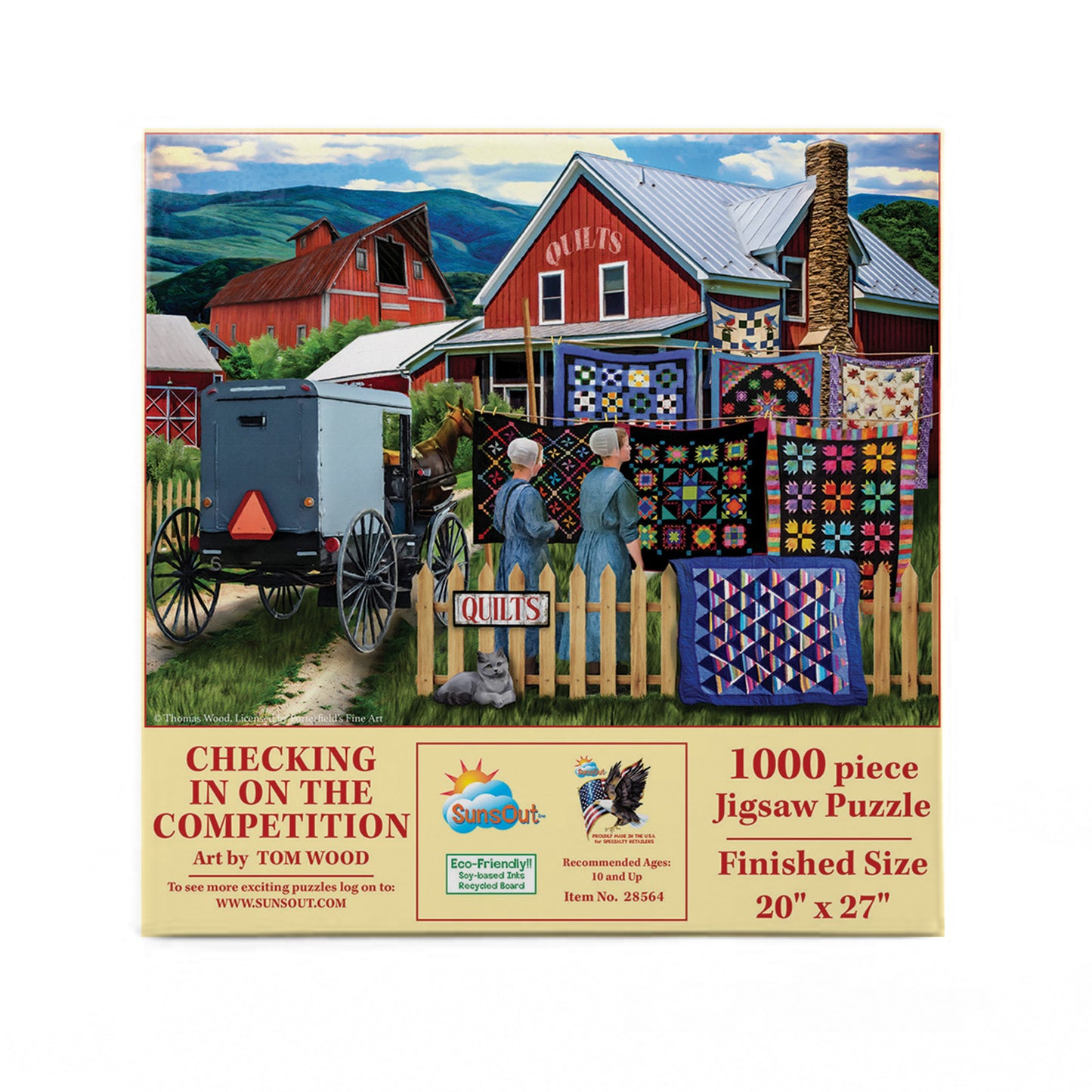 Checking in on the Competition - 1000 Piece Jigsaw Puzzle
