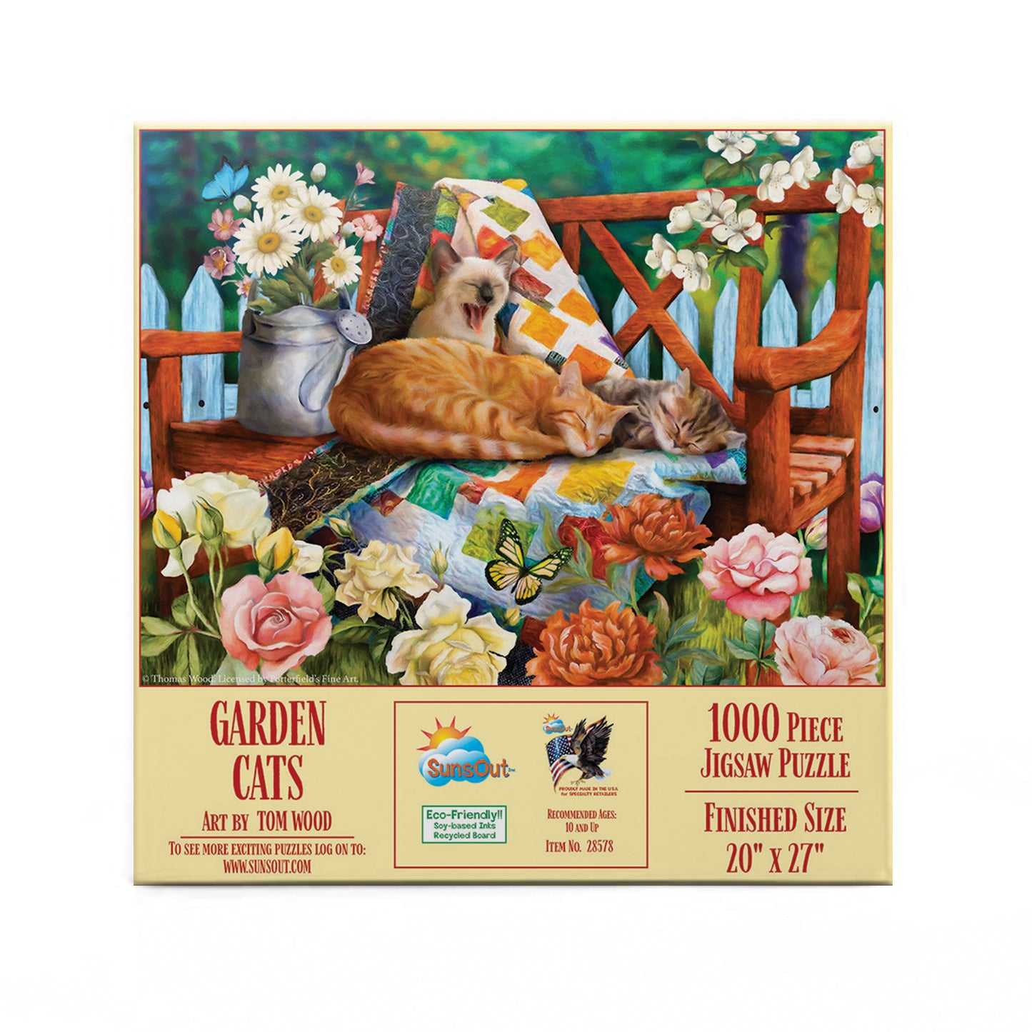 Garden Cats - 1000 Piece Jigsaw Puzzle
