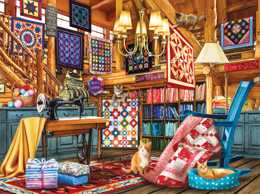 The Quilt Lodge - 1000 Piece Jigsaw Puzzle