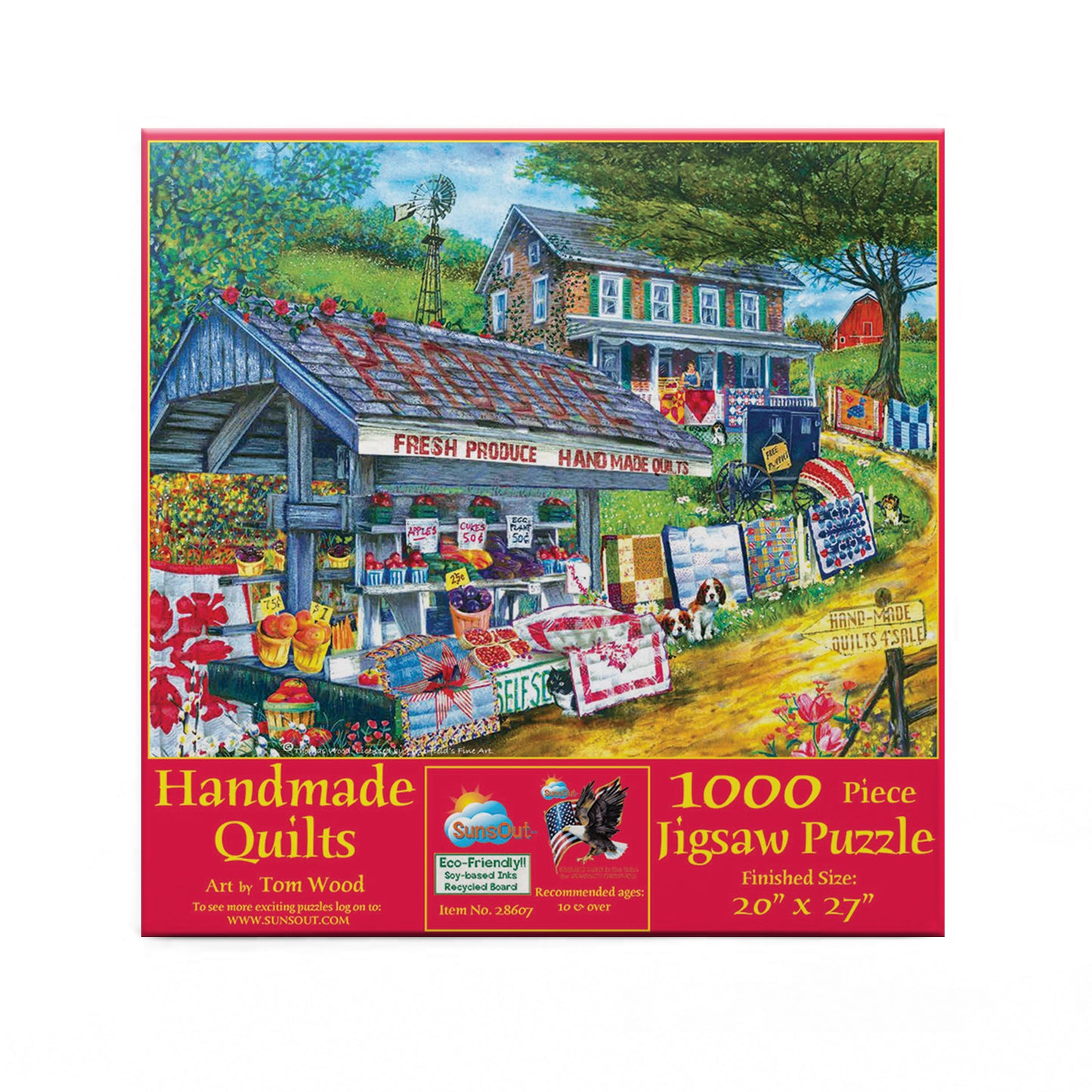 Handmade Quilts - 1000 Piece Jigsaw Puzzle