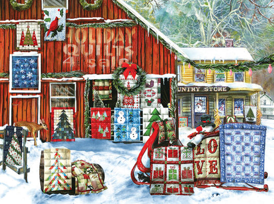 Holiday Quilts - 1000 Piece Jigsaw Puzzle