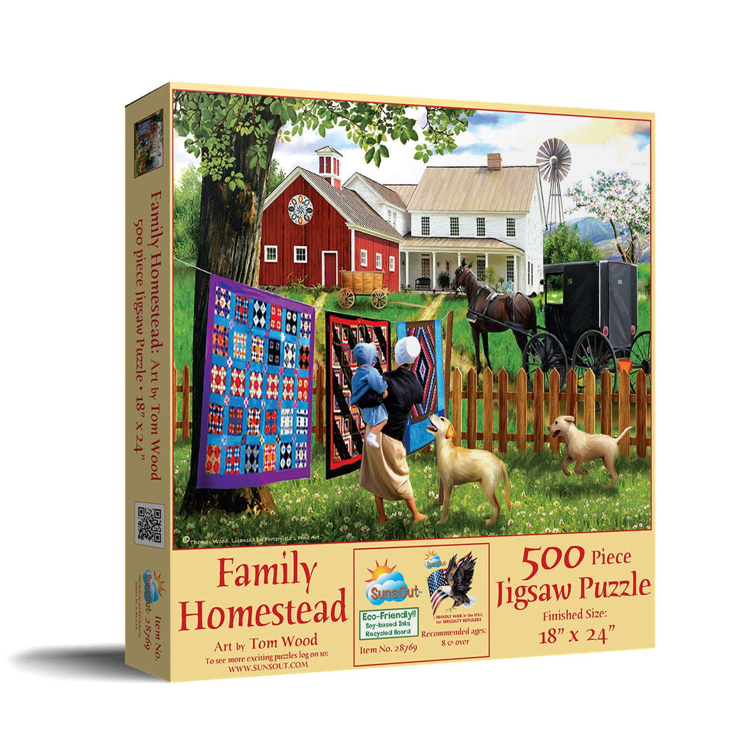 Family Homestead - 500 Piece Jigsaw Puzzle