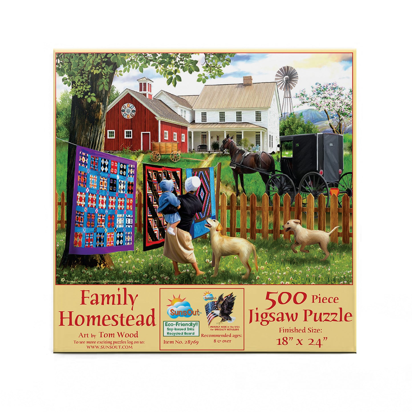 Family Homestead - 500 Piece Jigsaw Puzzle