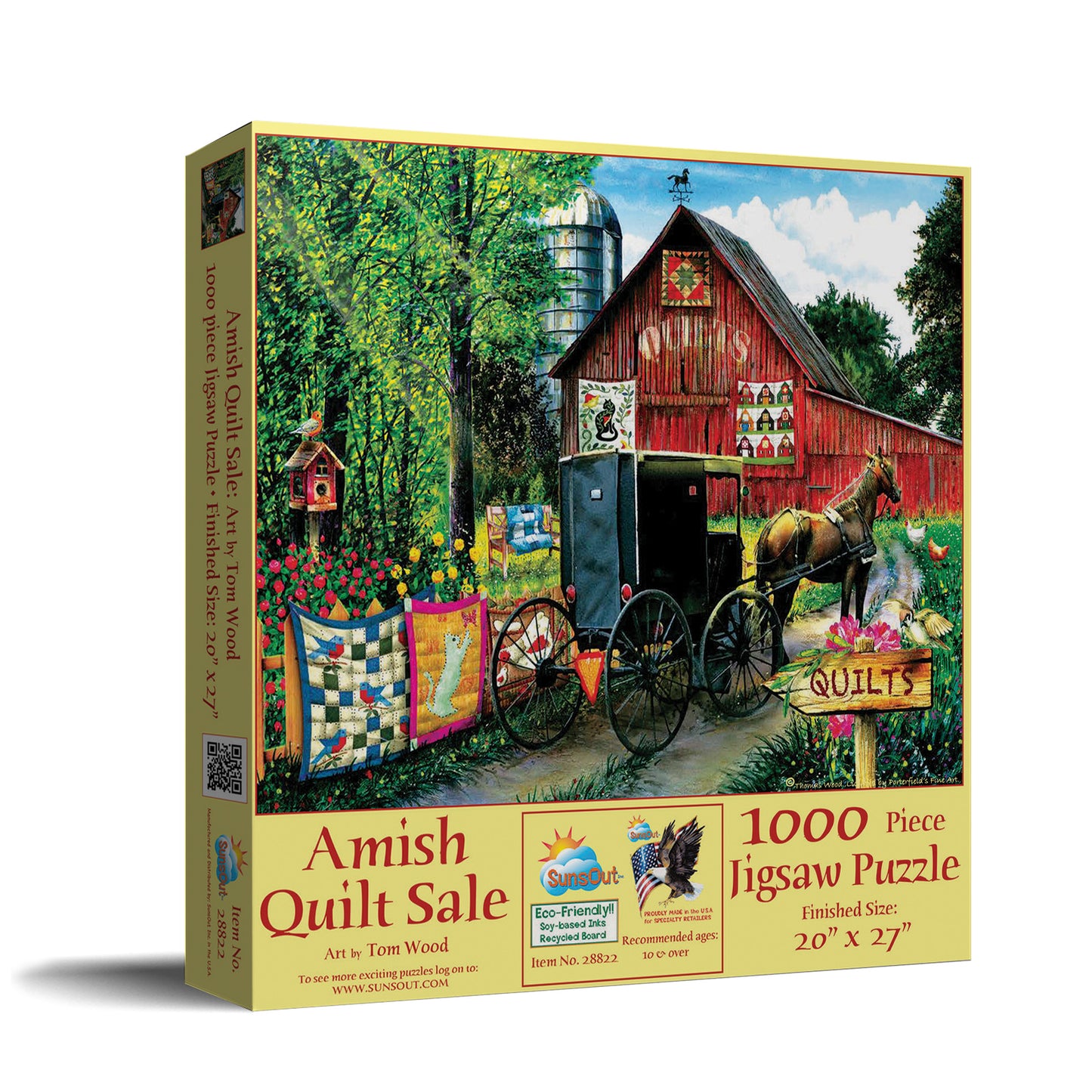 Amish Quilt Sale - 1000 Piece Jigsaw Puzzle
