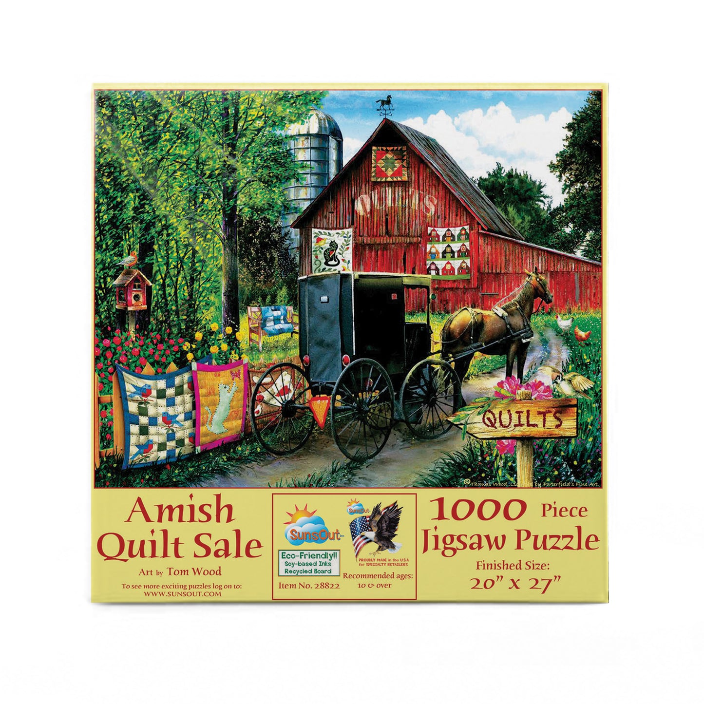 Amish Quilt Sale - 1000 Piece Jigsaw Puzzle