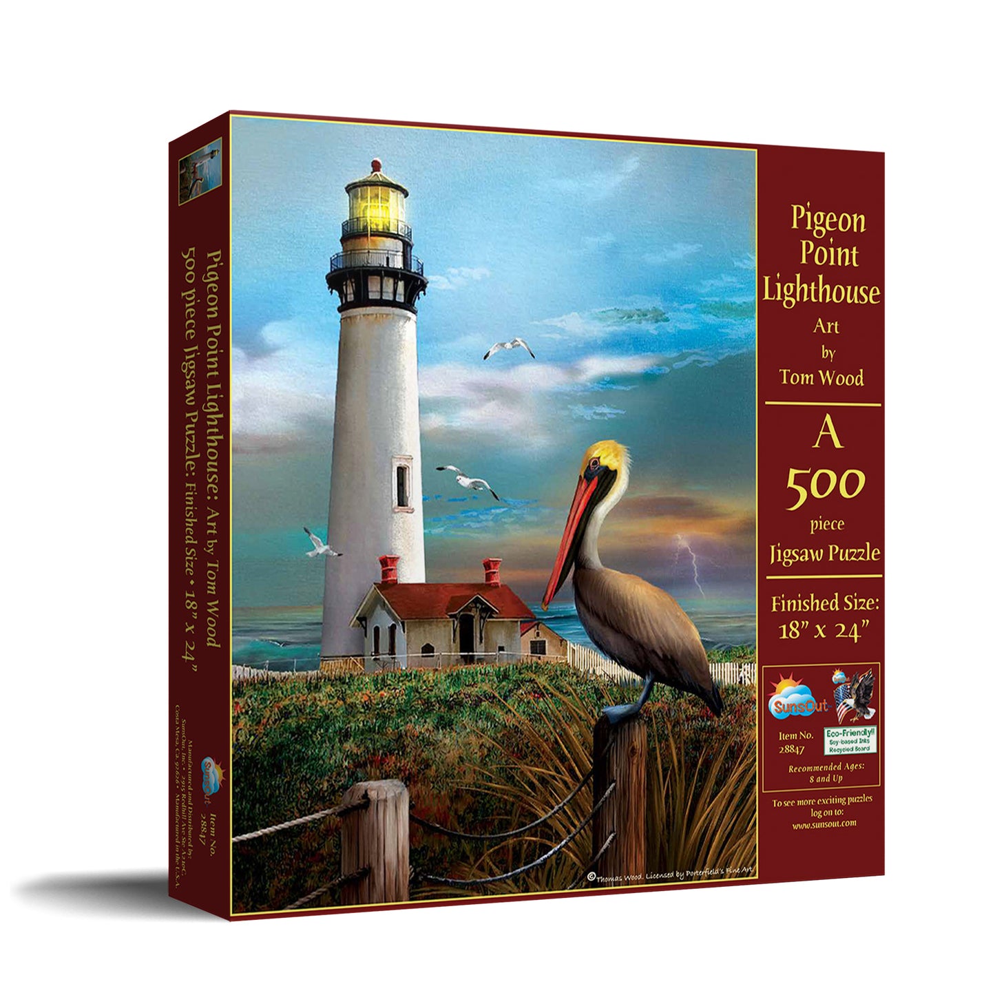 Pigeon Point Lighthouse - 500 Piece Jigsaw Puzzle