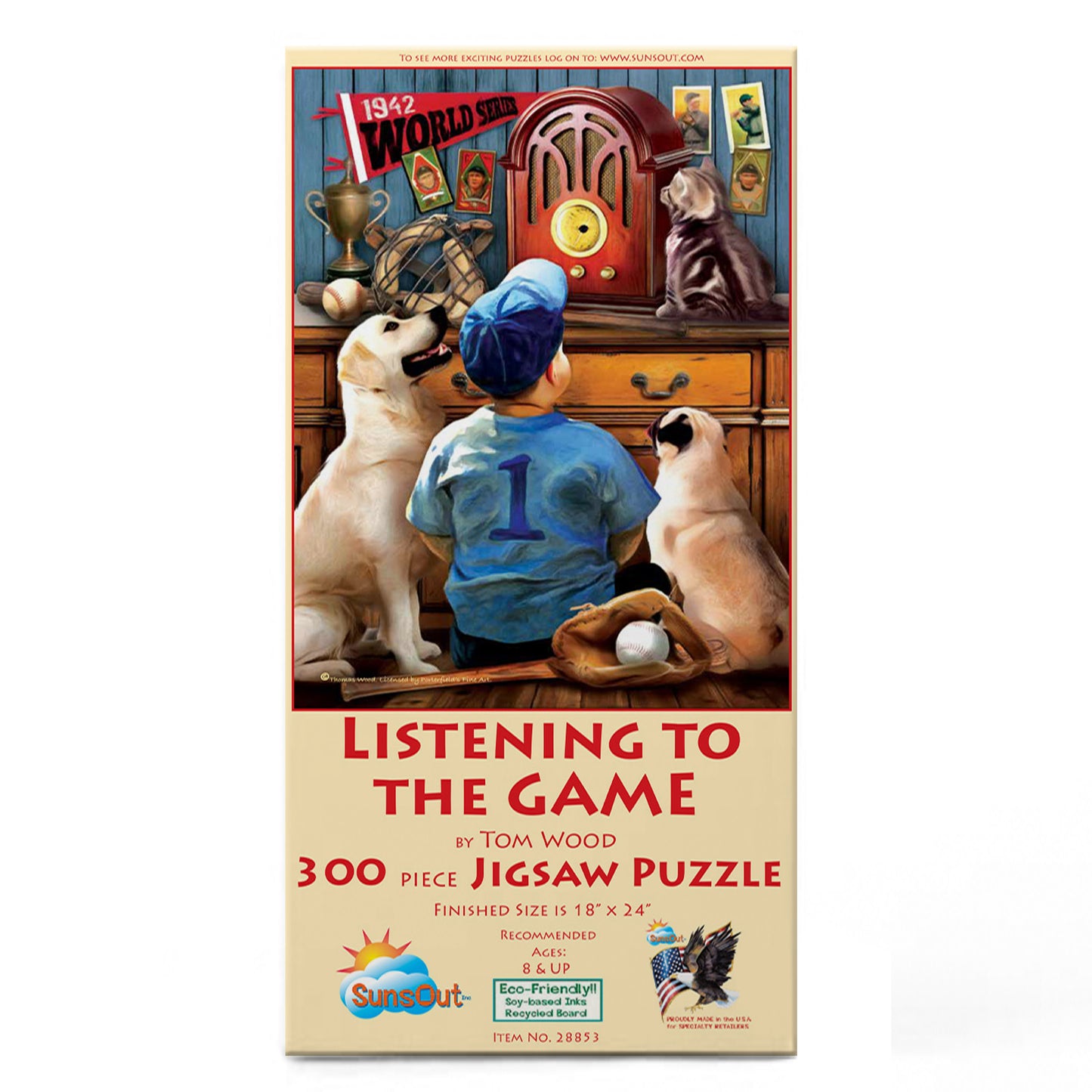 Listening to the Game - 300 Piece Jigsaw Puzzle