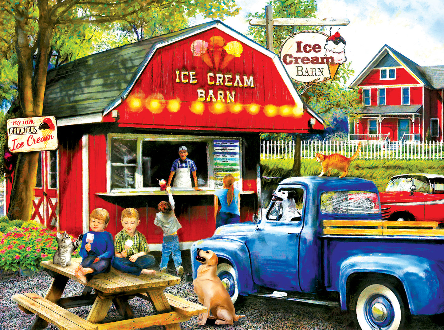 The Ice Cream Barn - 1000 Piece Jigsaw Puzzle