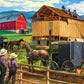 Raising the Barn - 500 Piece Jigsaw Puzzle