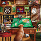 Hanging Out in the Game Room - 500 Piece Jigsaw Puzzle