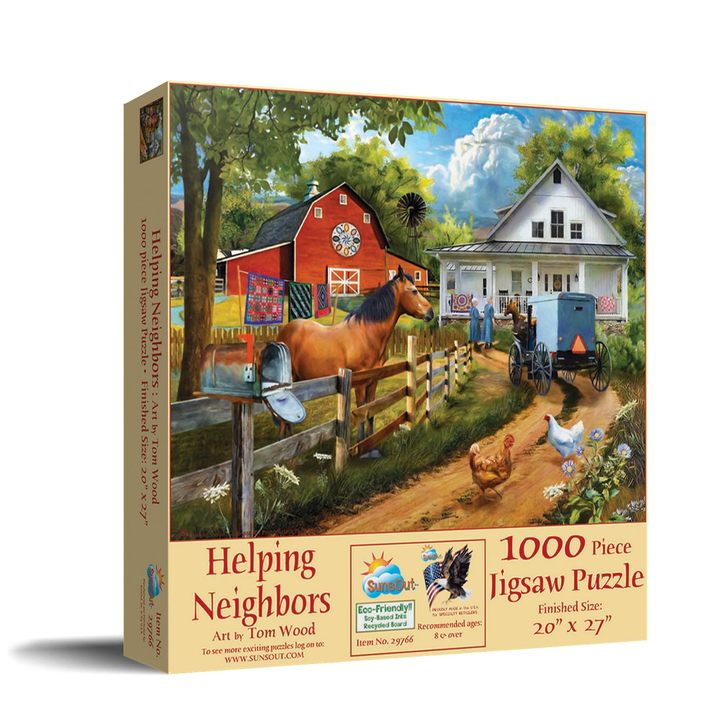 Helping Neighbors - 1000 Piece Jigsaw Puzzle