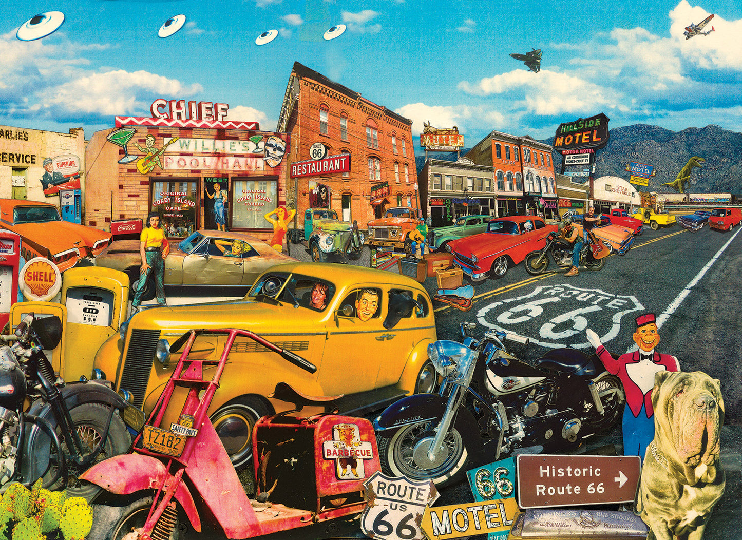 Willie's Pool Hall - 500 Large Piece Jigsaw Puzzle