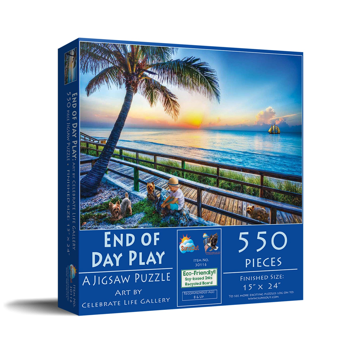 End of Day Play - 550 Piece Jigsaw Puzzle