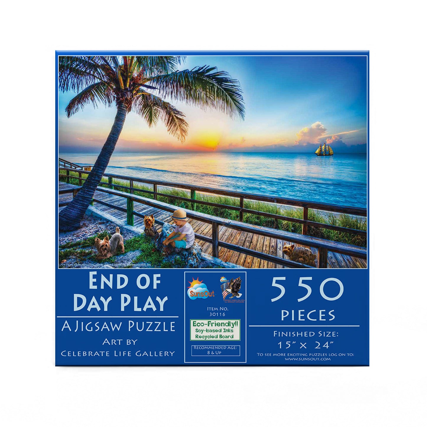 End of Day Play - 550 Piece Jigsaw Puzzle