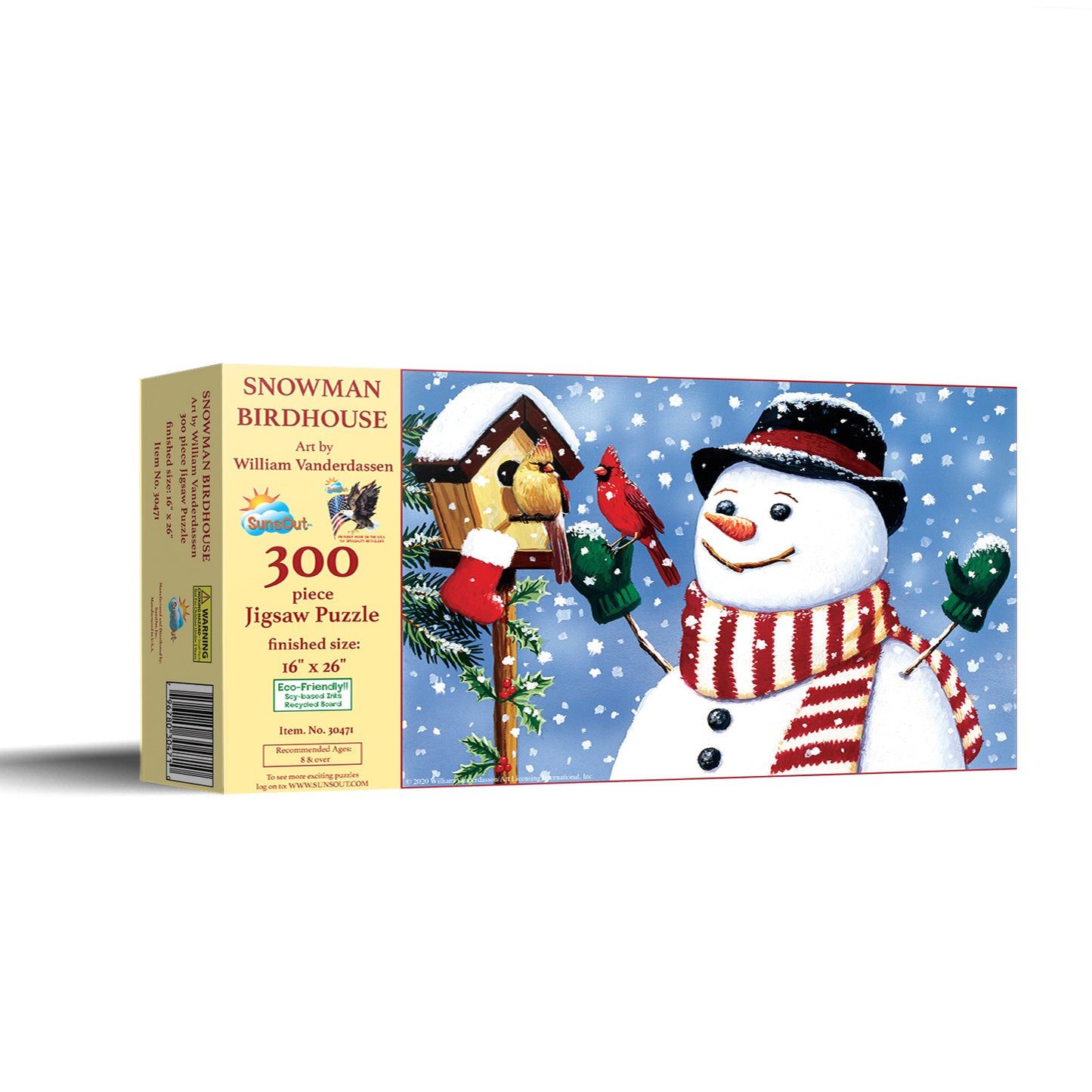 Snowman/Birdhouse - 300 Piece Jigsaw Puzzle