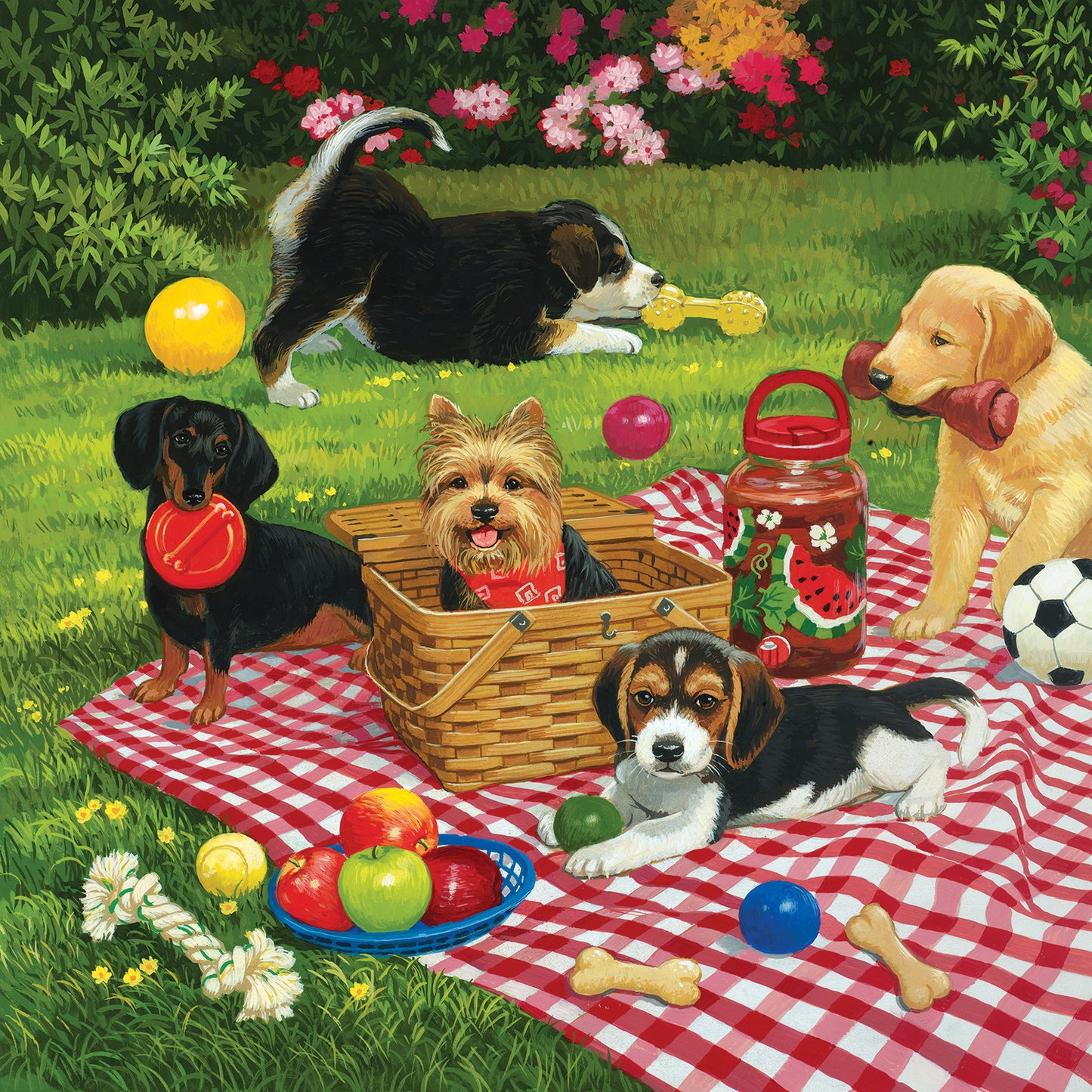 Puppies take over - 500 Piece Jigsaw Puzzle