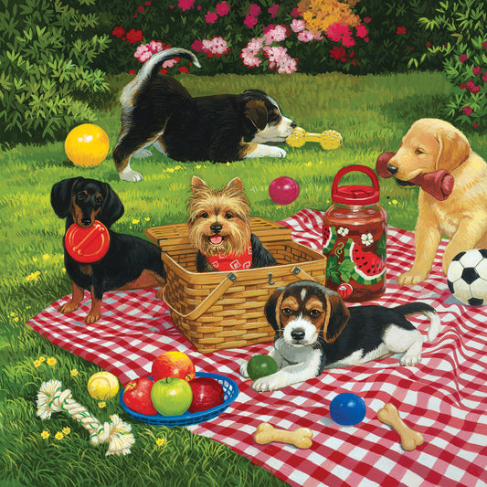 Puppies take over - 500 Piece Jigsaw Puzzle