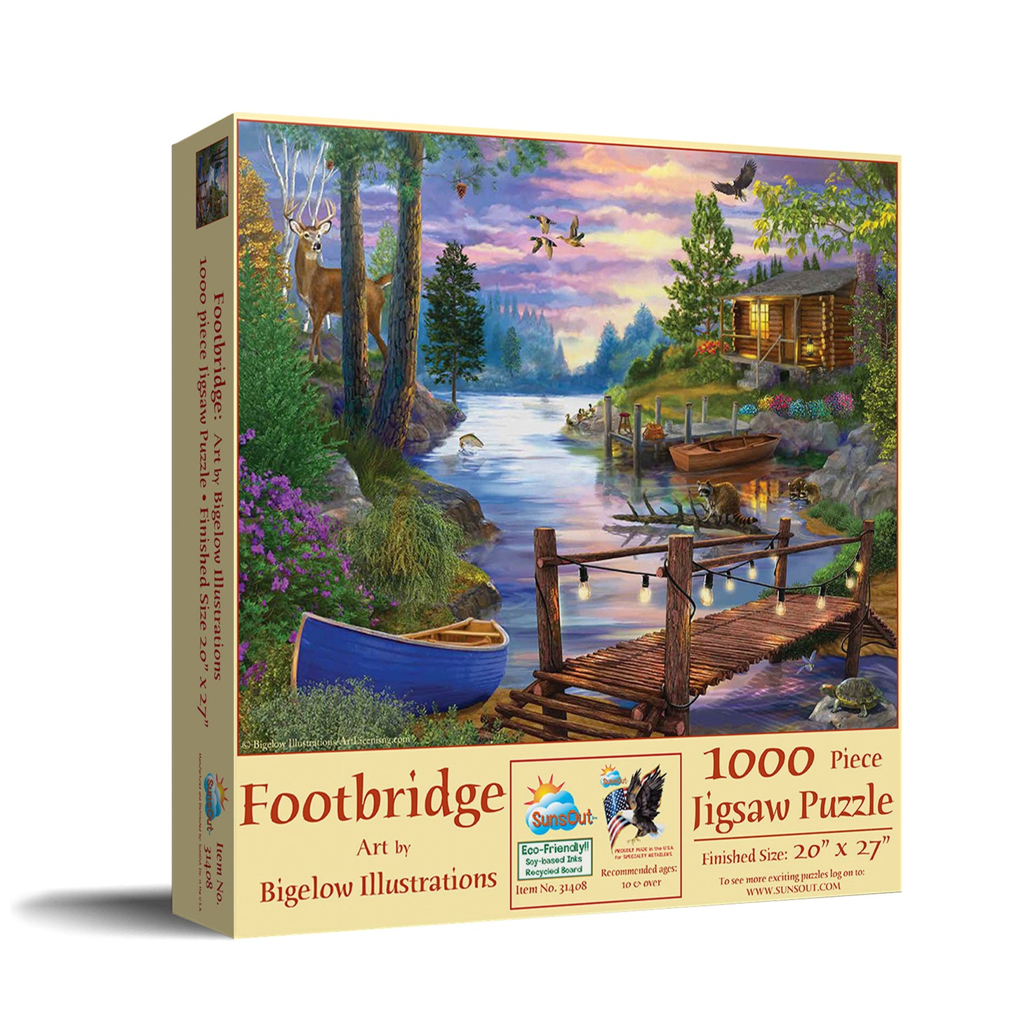 Footbridge - 1000 Piece Jigsaw Puzzle