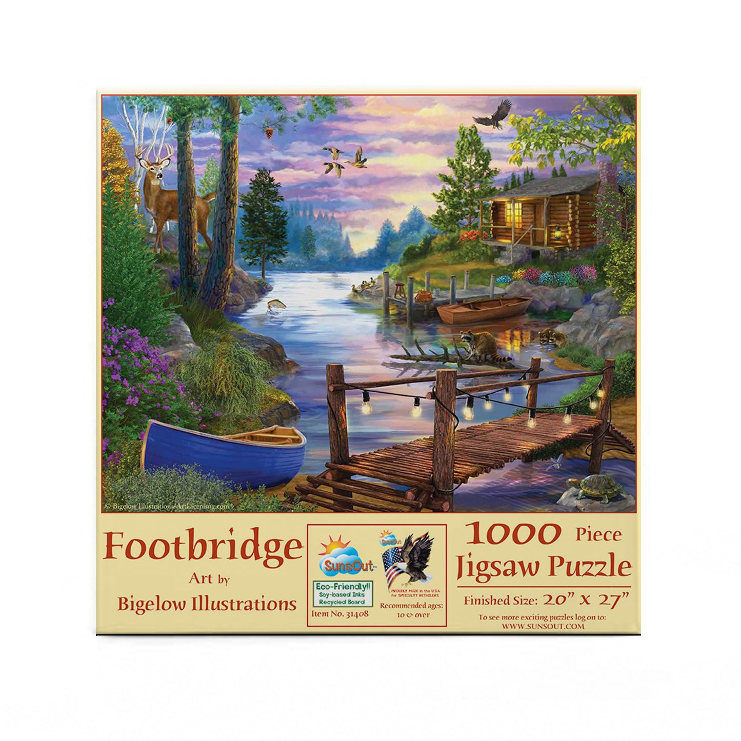 Footbridge - 1000 Piece Jigsaw Puzzle