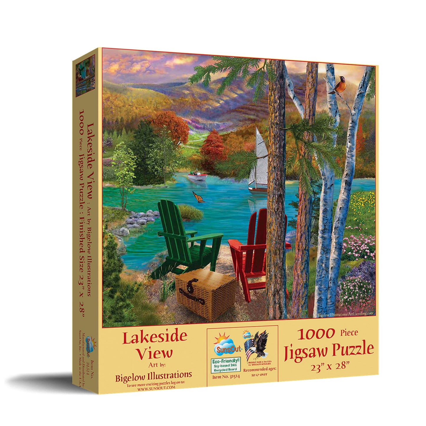 Lakeside View - 1000 Piece Jigsaw Puzzle