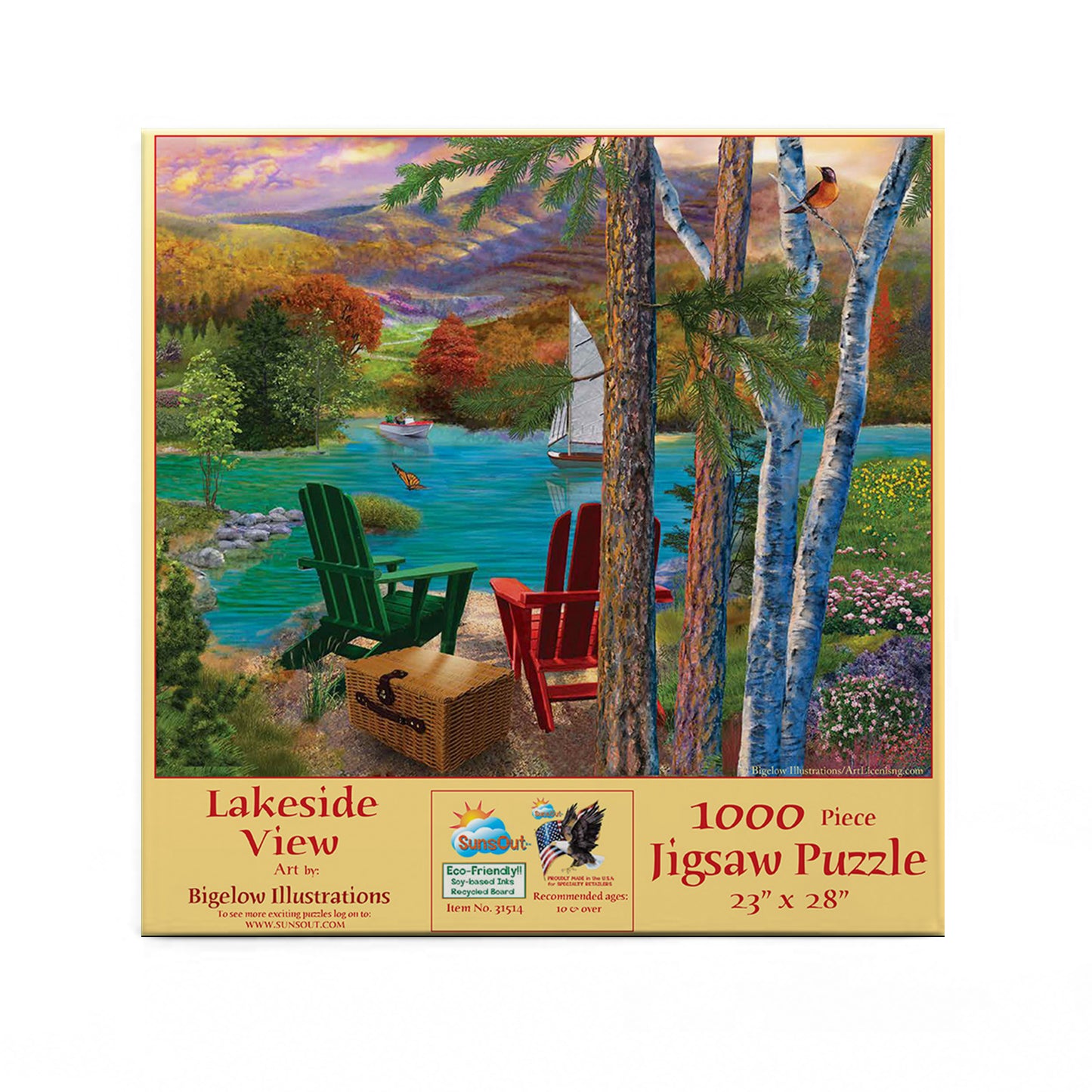 Lakeside View - 1000 Piece Jigsaw Puzzle