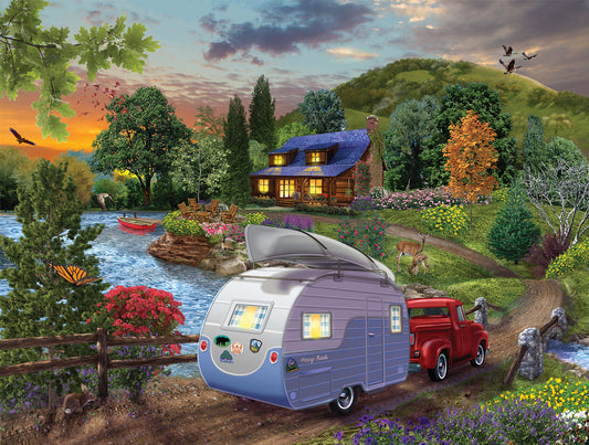 Campers Coming Home 1000pc - 1000 Piece Jigsaw Puzzle