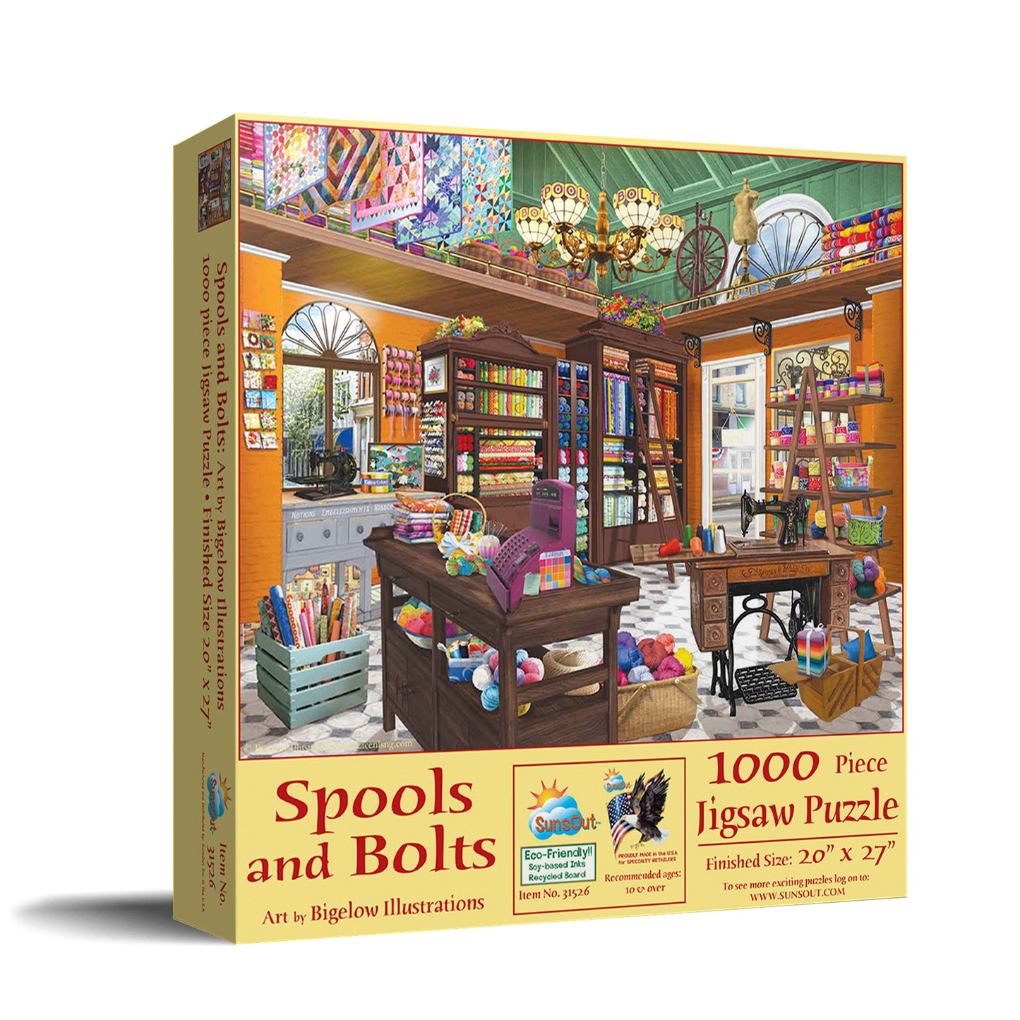 Spools and Bolts - 1000 Piece Jigsaw Puzzle
