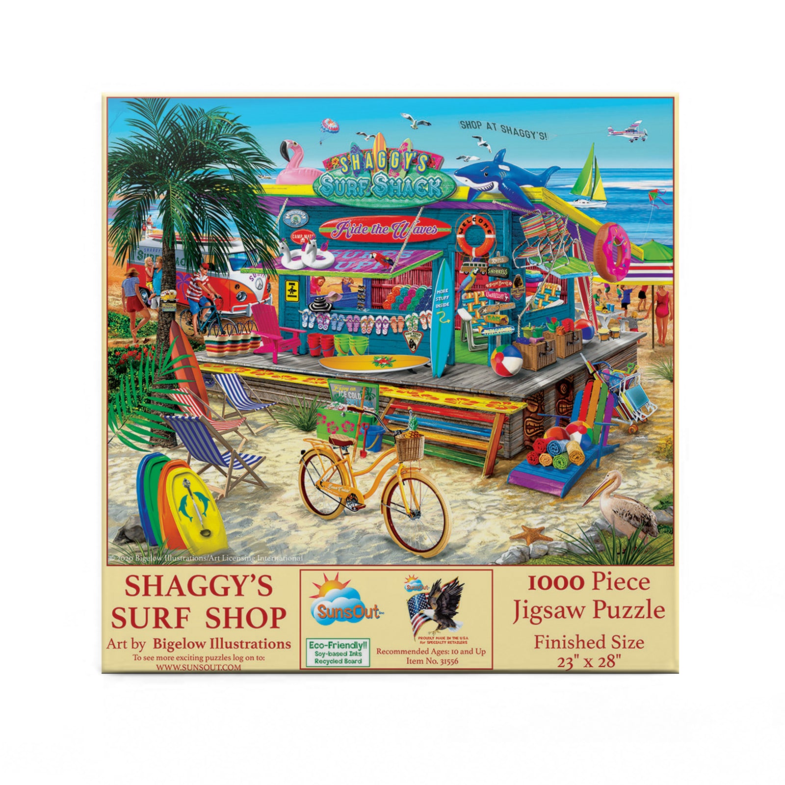 Shaggy's Surf Shop 1000 pc - 1000 Piece Jigsaw Puzzle