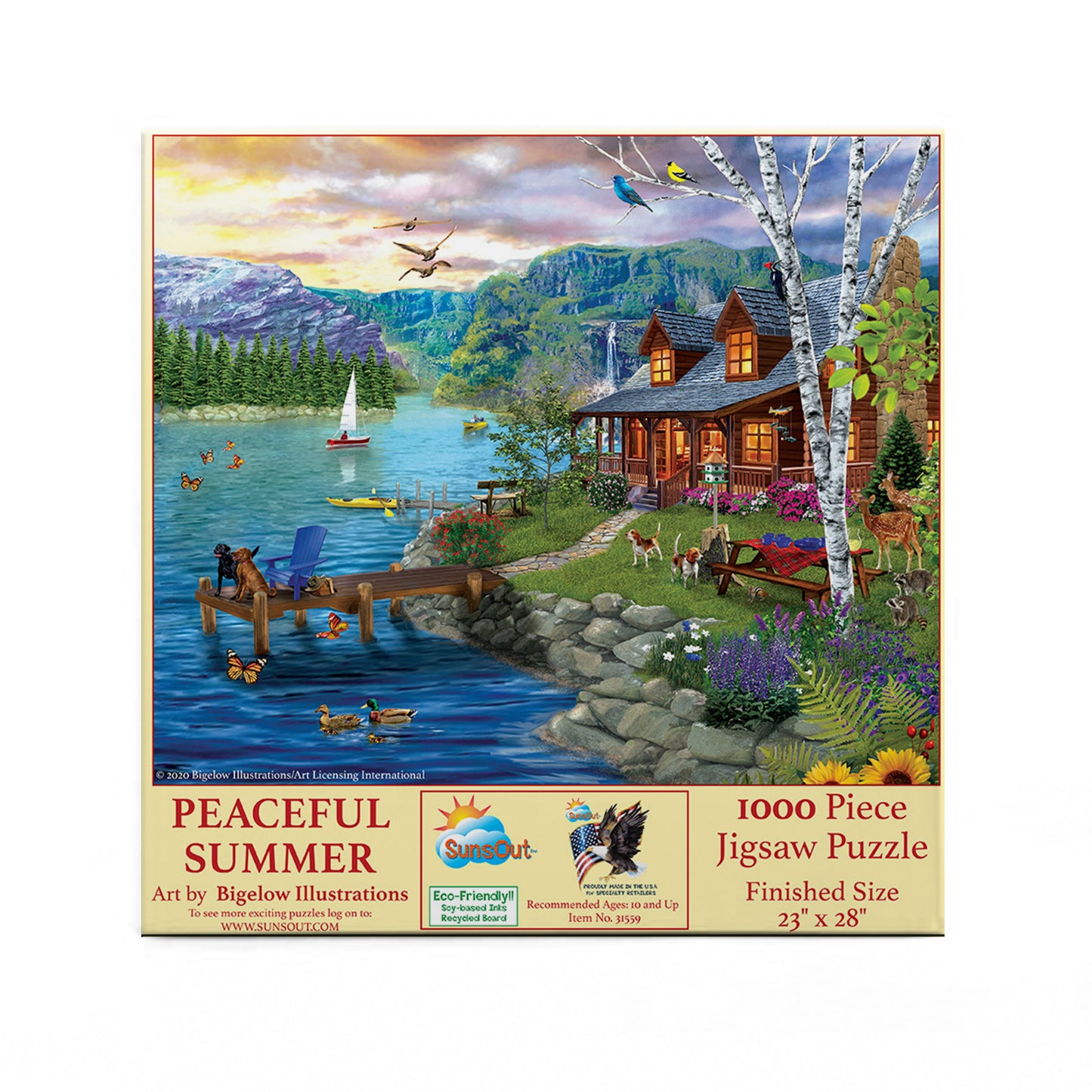 Peaceful Summer - 1000 Piece Jigsaw Puzzle