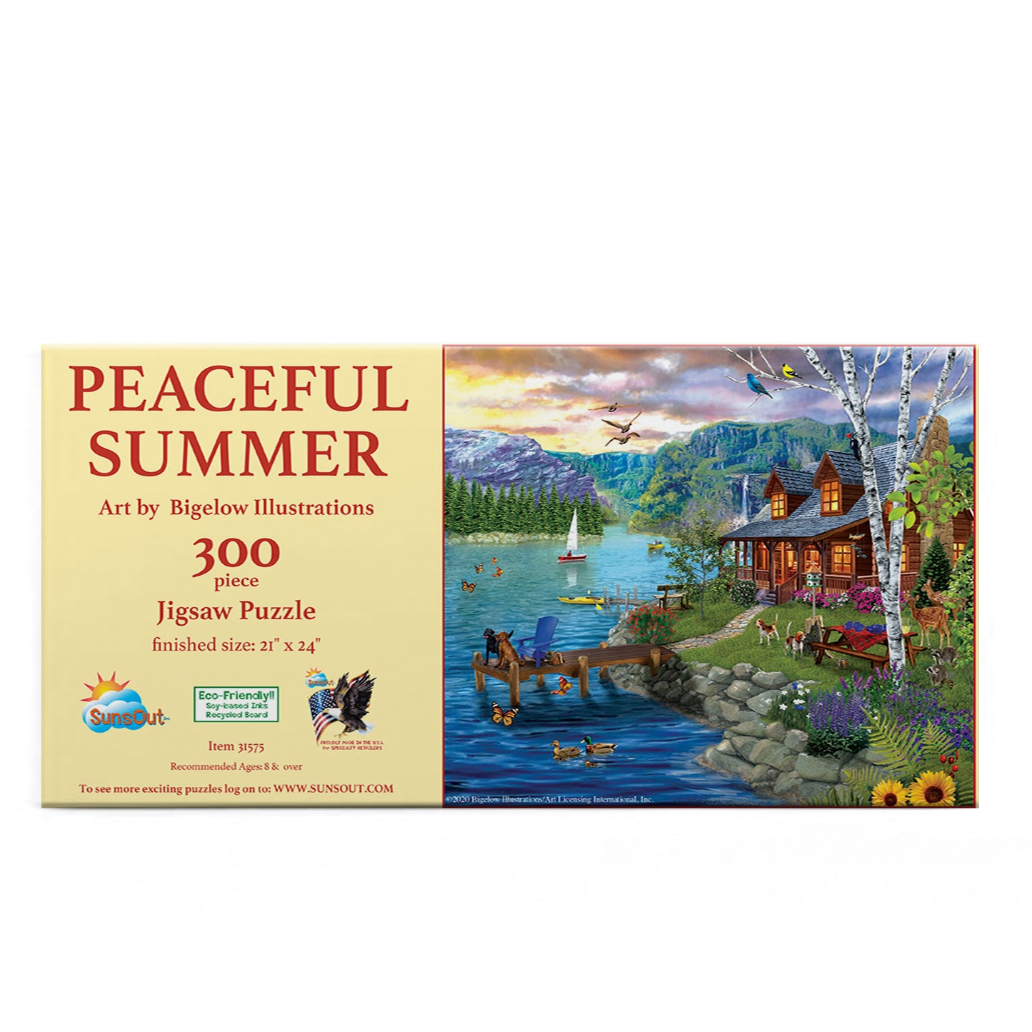 Peaceful Summer - 300 Piece Jigsaw Puzzle